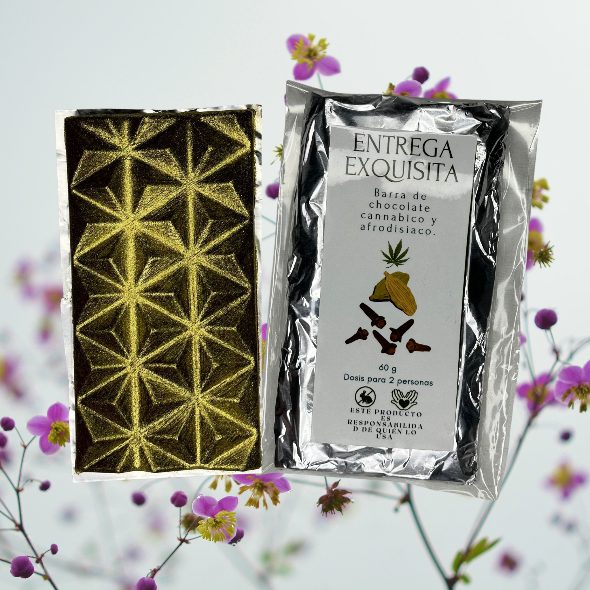 Barra de chocolate afrodisíaco - 60gr
