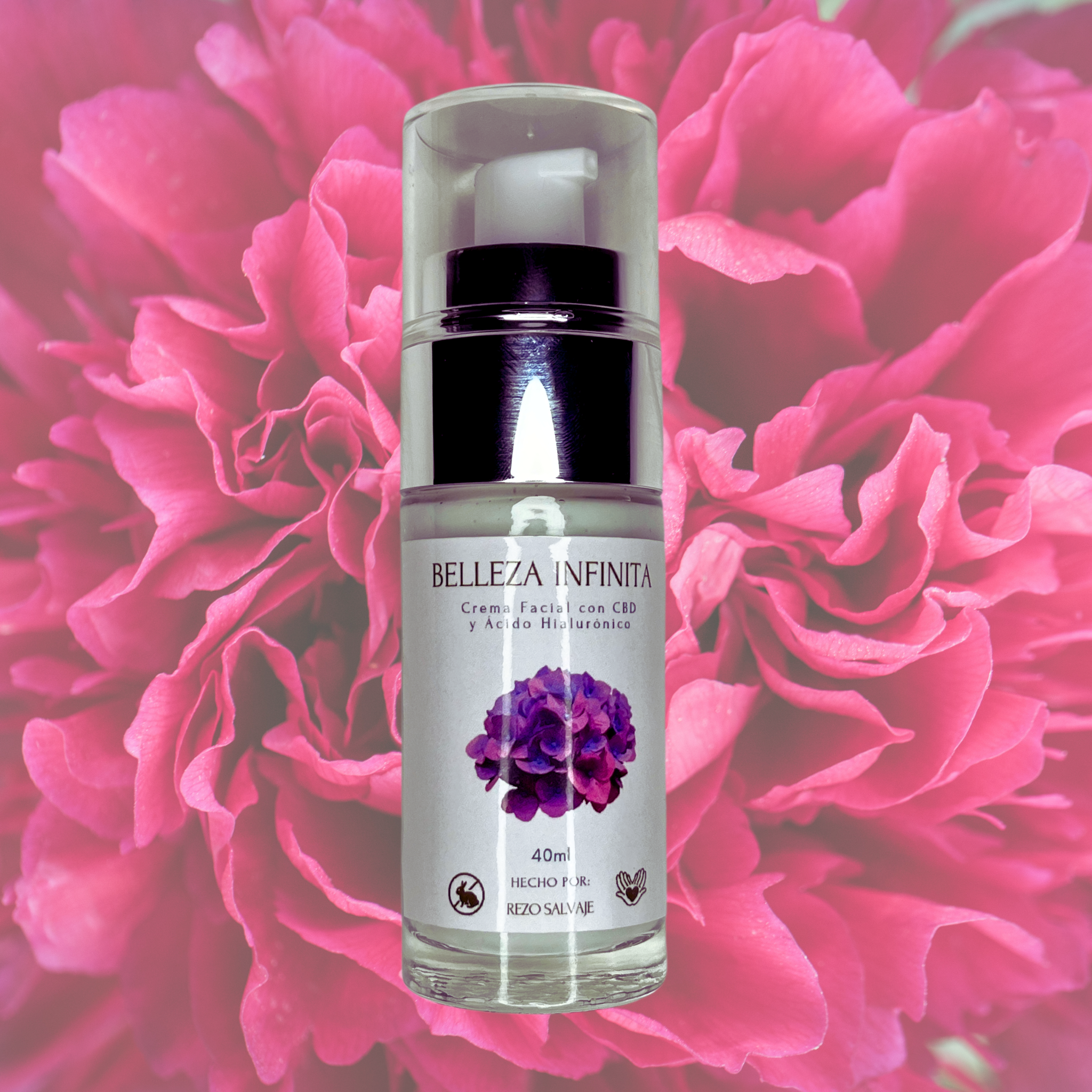 Crema Facial Belleza Infinita con CBD y Ácido Hialurónico 40ml