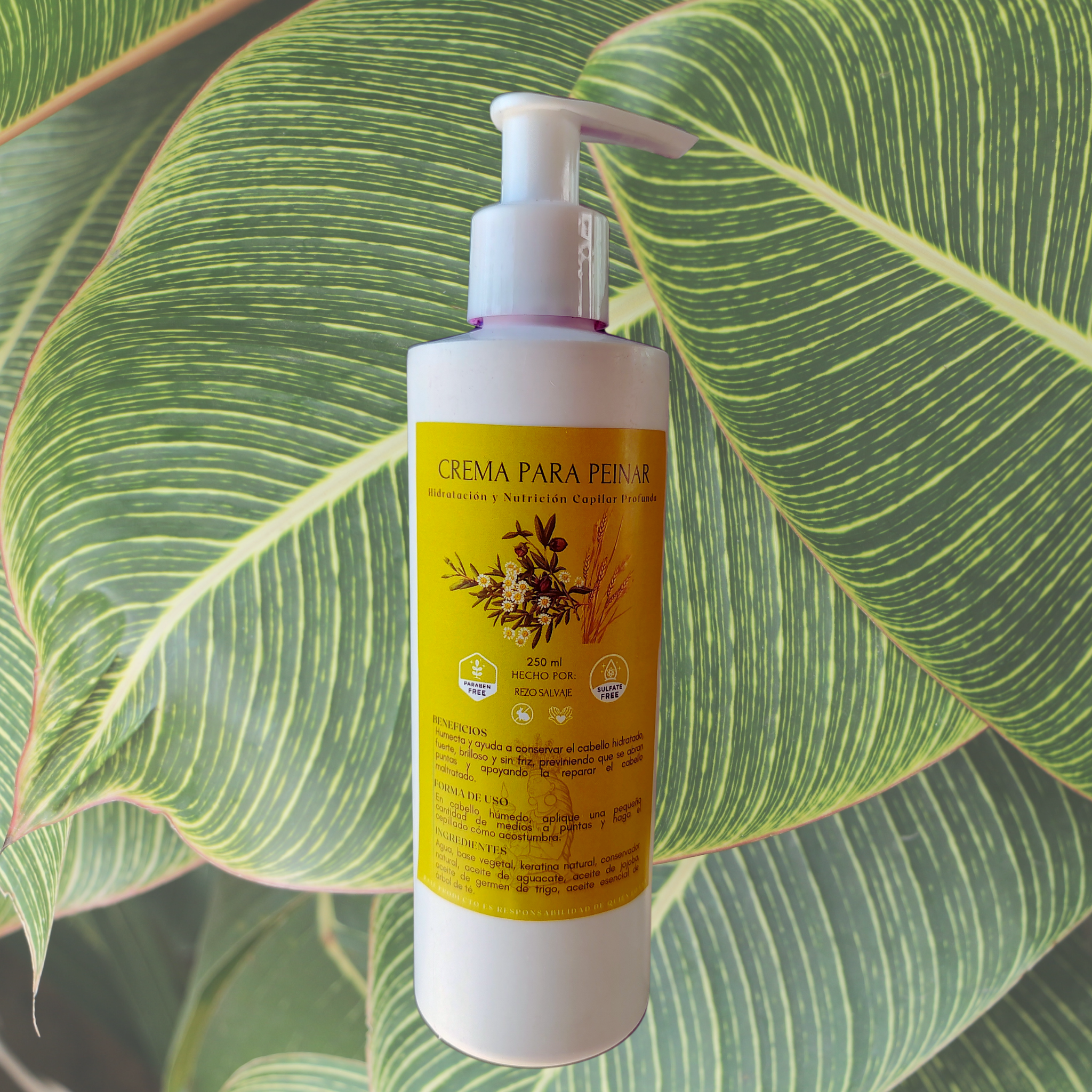 Crema para peinar Hidratación y Nutrición Capilar Profunda - 250 ml